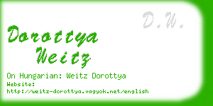 dorottya weitz business card